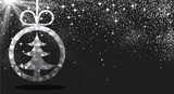 Fototapeta Kosmos - New Year background with Christmas ball.
