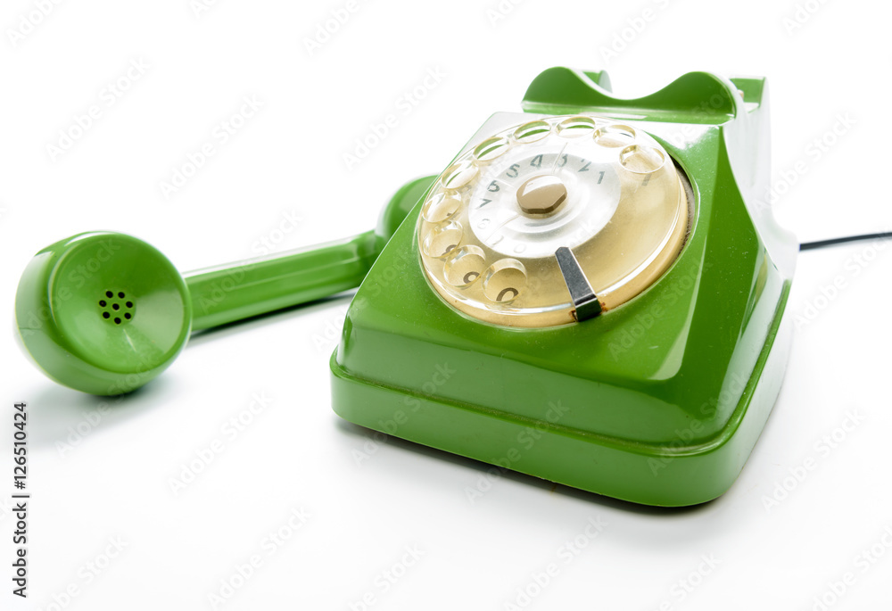 Telefono vintage, fuoco selettivo