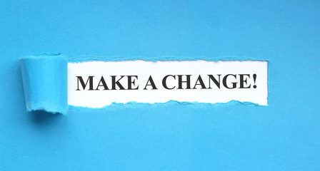 Wall Mural - Make a change!