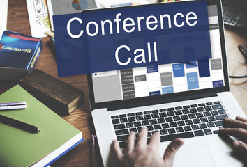 Wall Mural - conference call boardroom brainstorming team concept