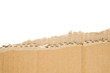 © samrit - torn cardboard with white background, torn corrugated paper with