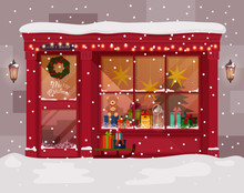Christmas Gift Or Presents Shop, Store