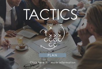 Wall Mural - Tactics Strategy Planning Process Solution Vision Concept