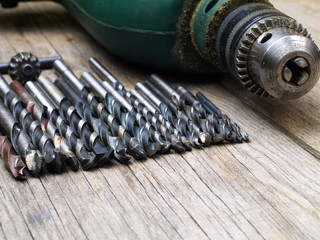 drill bits set and keyed chuck