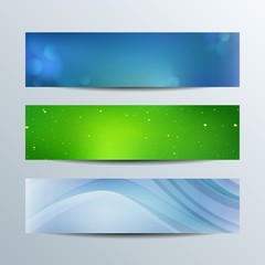 Aufkleber - Set of colorful abstract backgrounds.