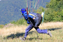 Paraglider Launching
