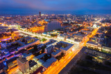 Fototapeta Miasto - Yekaterinburg aerial panoramic view