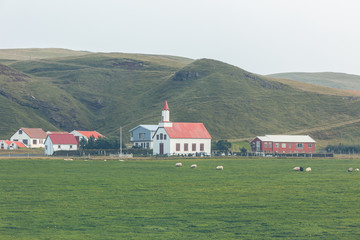 Wall Mural - Rural Icelandic church