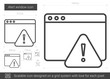 © Visual Generation - Alert window line icon.
