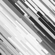 Glitch background, distortion effect, abstract texture, random black and white, grey diagonal lines for design concepts, posters, wallpapers, presentations and prints. Vector illustration.