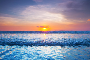 Poster - Sunset over sea on Bali