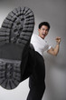 © Alexander - man kicking at camera