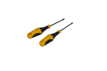 Handle screwdrivers isolated on a white background