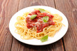 © M.studio - spaghetti with tomato sauce and parmesan