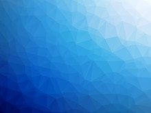 Blue White Gradient Polygon Shaped Abstract Background