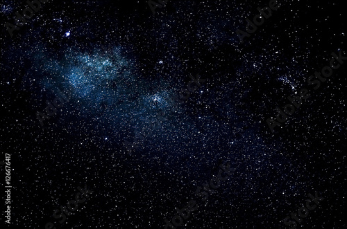 Zdjęcie XXL Błyszczące gwiazdy i galaxy przestrzeni nieba nocy tło, Afryka