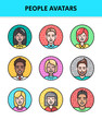 © PixelChoice - outline people avatars