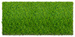 Grass mat on white background. Artificial turf tile background.