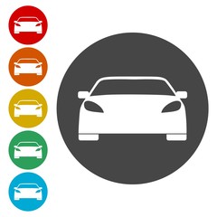 Canvas Print - Car icons set 