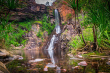 Tjaynera Falls At Sandy Creek In Litchfield National Park
