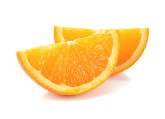 Wall Mural - Orange fruit isolated on white background