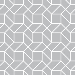 Abstract geometric gray graphic design print 3d illusion pattern