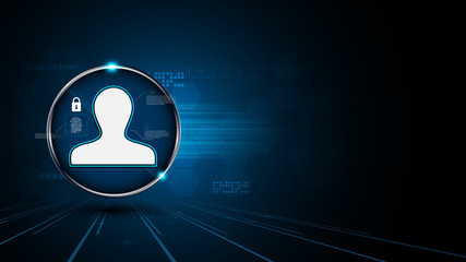 abstract personal technology security innovation concept background