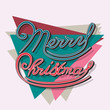 Merry Christmas lettering concept