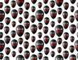 Seamless pattern background with black balloons