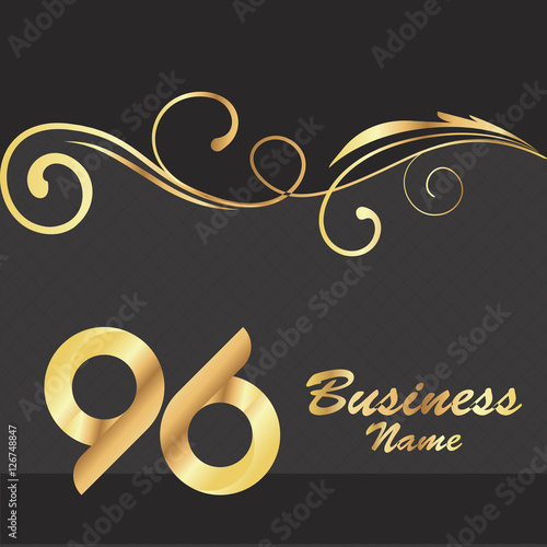 number 96 design logo