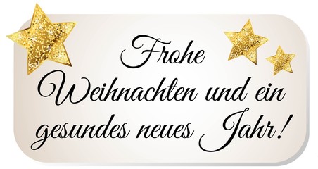 Wall Mural - Frohe Weihnachten und ein gesundes neues Jahr