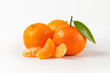 tangerines with separated segments