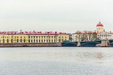 Sticker - Vasilyevsky Ostrov view from Neva