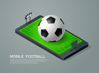 Wall Mural - mobile football