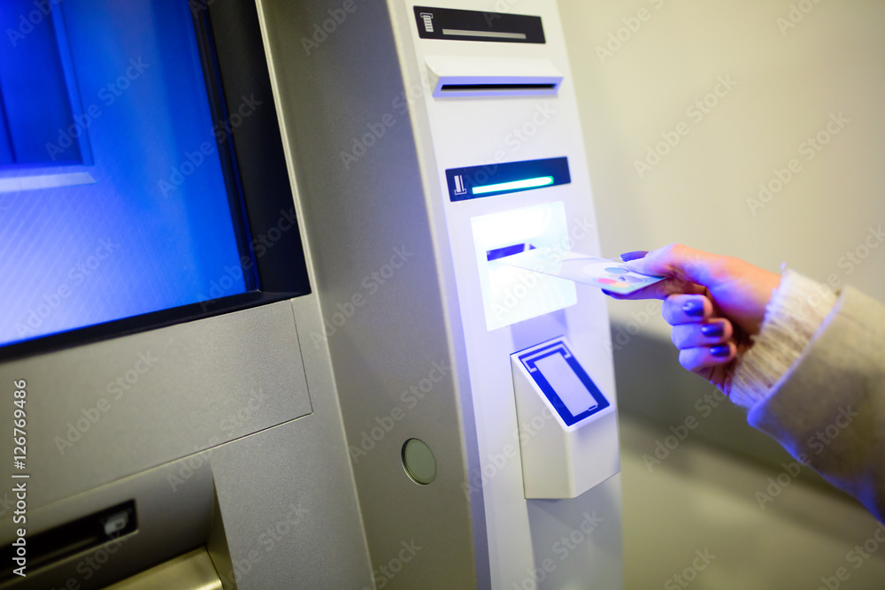Withdrawing money from ATM