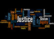© kalpis - Justice word cloud concept 3