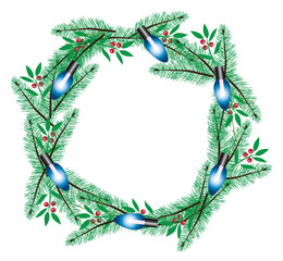 Poster - Vector Christmas Wreath