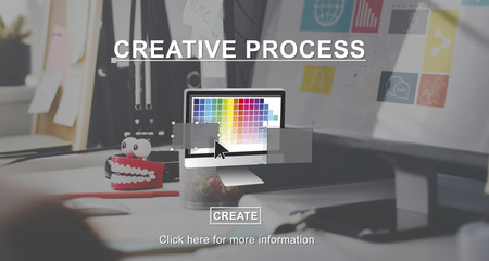 Wall Mural - creative process ideas graphic design layout concept