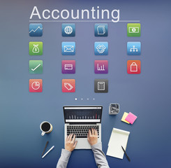 Wall Mural - business banking online payment financial transaction concept