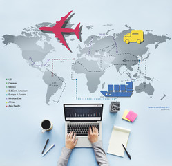 Wall Mural - travelling trip journey international destination concept
