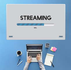 Wall Mural - speed progress bar icon technology concept