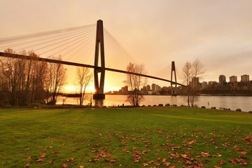 Wall Mural - Skybridge between New Westminster and Surrey