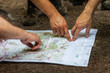Navigating with map and compass
