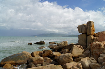 rocky beach by the sea