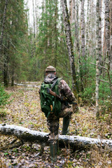 Male hunter forest