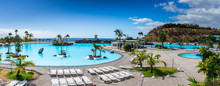 Parque Maritimo Cesar Manrique In Santa Cruz De Tenerife, Spain. The Pools Of This Public Complex Are Filled With Seawater.