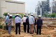 Group of engineer discussion at construction site
