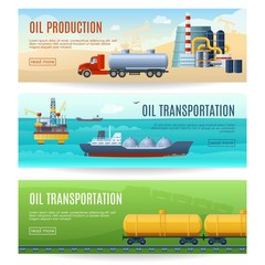 Sticker - Oil Industry Banners Set