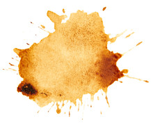 Coffee Stains Isolated On White Background