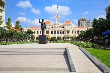 HO CHI MINH CITY, VIETNAM: Front of People's Committee building